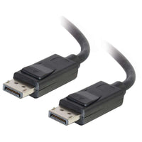 CablesToGo 54401 6' DisplayPort Cable with Latches 8K UHD M/M, Black