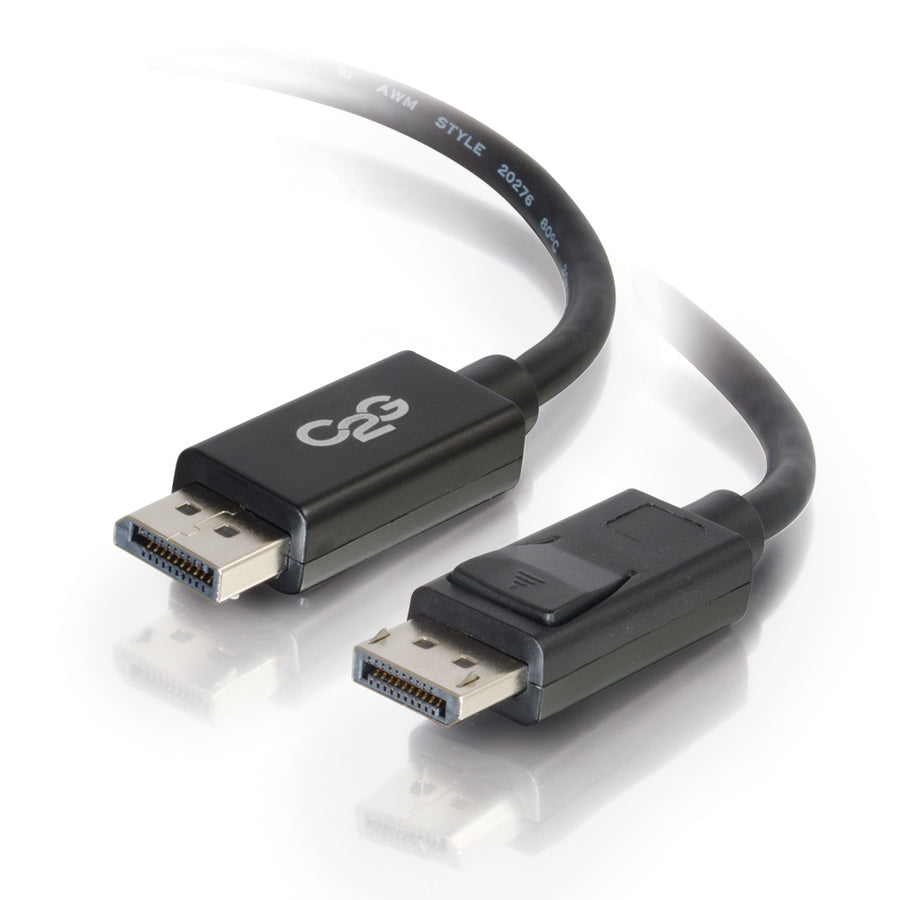 C2G 54402 10ft DisplayPort Cable with Latches, 4K 60Hz - Black
