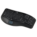 Adesso WKB-4500UB 2.4 RF Wireless Ergo 104 Keyboard Glidepoint TouchPad PalmRest