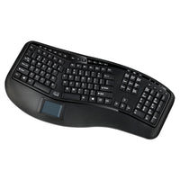 Adesso WKB-4500UB 2.4 RF Wireless Ergo 104 Keyboard Glidepoint TouchPad PalmRest