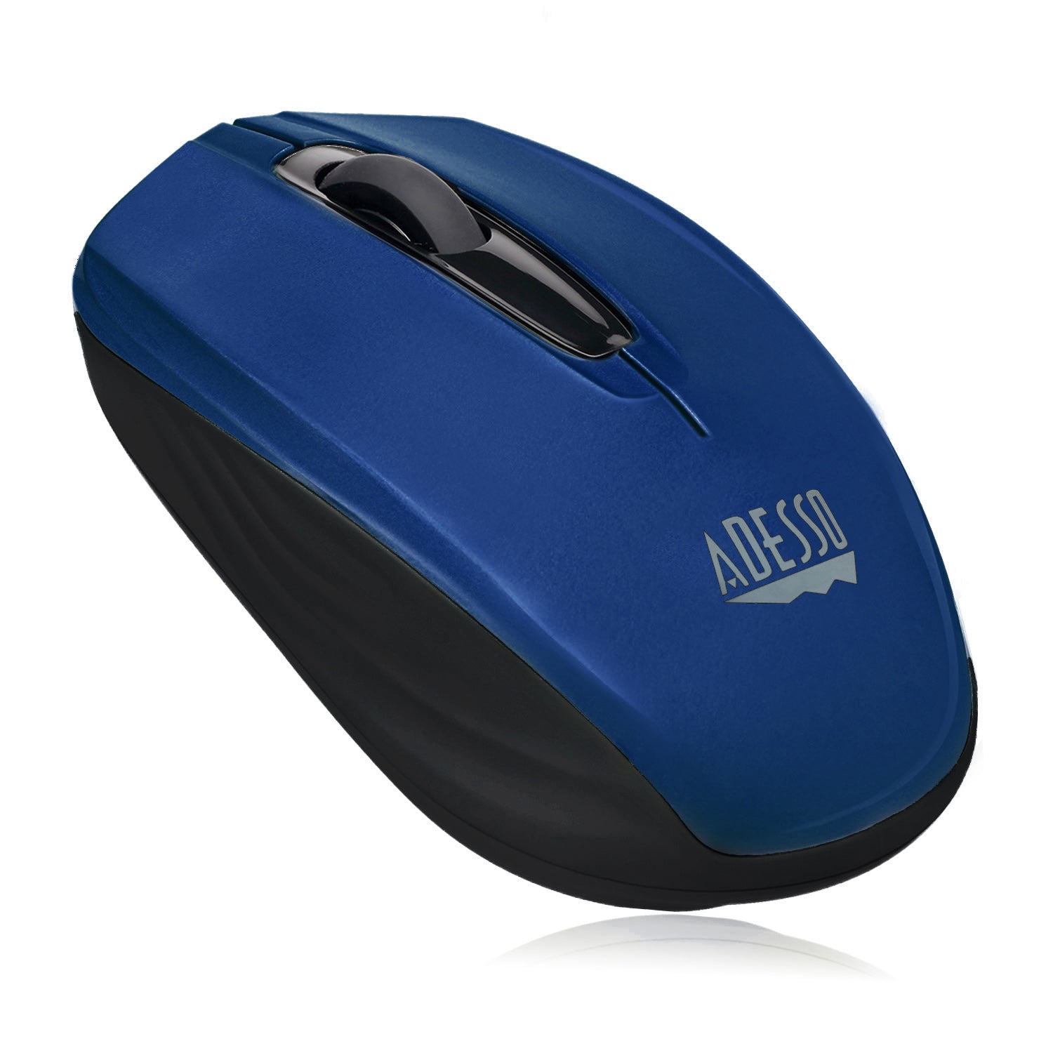 Adesso IMOUSE S50L Wireless Mini Optical Mouse 3 Btns Scroll Wheel 1200DPI Blue