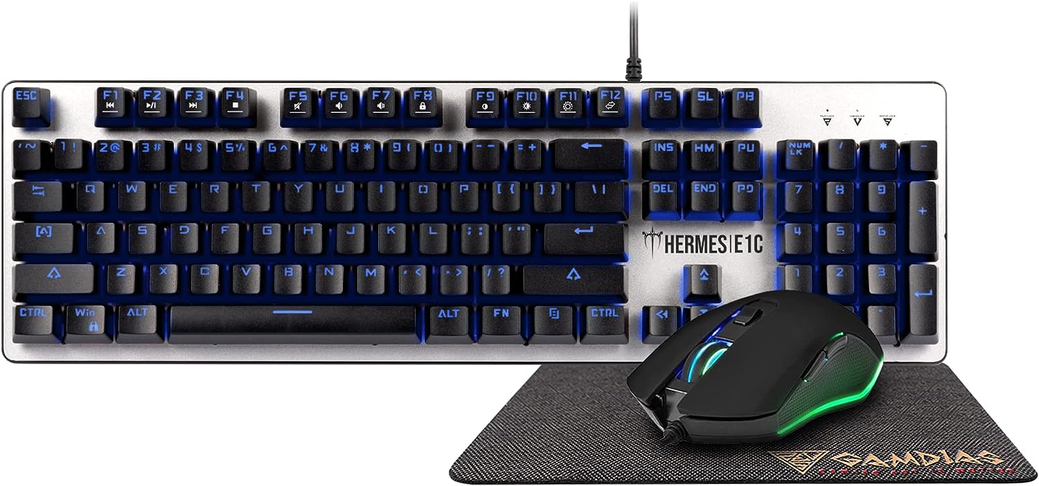 Gamdias GD-HERMES E1C 3-IN-1 COMBO  - Keyboard, Mouse and Mouse pad  - Wired