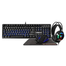 Gamdias GD-HERMES E1B COMBO 4-IN-1, Gaming Keyboard, Headset w Mouse & Mouse Pad