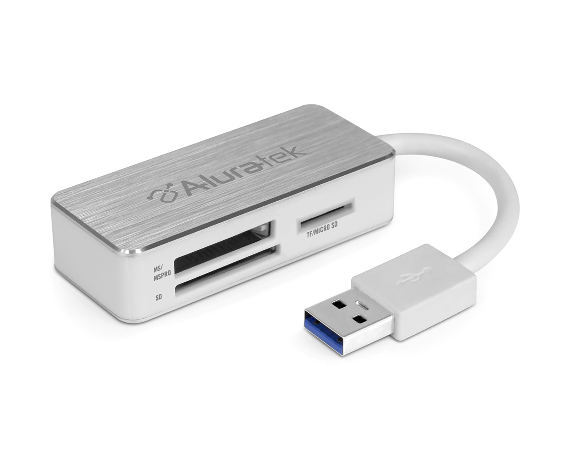 Aluratek AUCR300F USB-C Micro USB OTG SD SDXC MicroSD MS USB 3.0 Card Reader