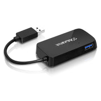 Aluratek AUH2304F 4 Port USB 3.0 SuperSpeed Hub w 4" Cable Plug N Play up to 5G