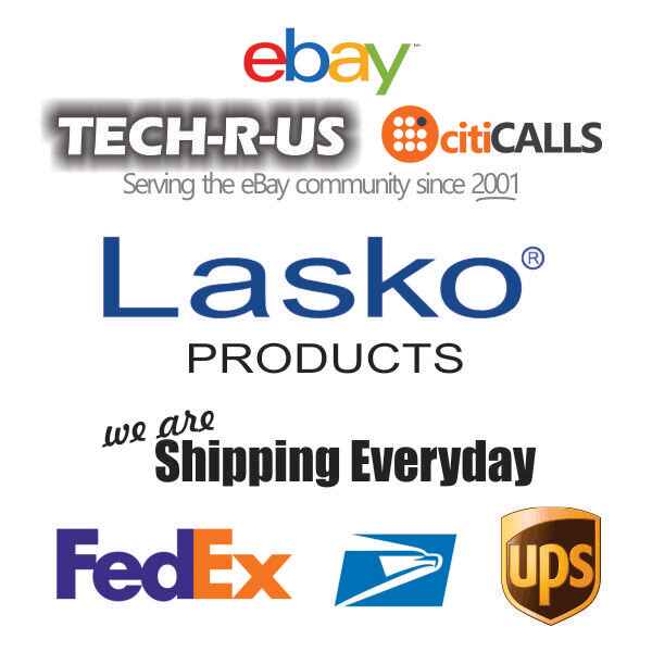 Lasko 507 10" Portable 2 Speed Breeze Table Floor Fan 360 Pivor Compact BLACK