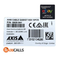 AXIS 5505-941 Cable Gasket C M20 10PCS Pack SE-22369
