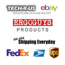 ErgoGuys 1AE6-711RSR-M32VNL AE-711V Stereo 3.5mm Headphone Vinyl Ear Pad Black