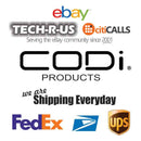 Codi A01106 65W GaN Triple Port Wall Quick Charger, USB-C USB-A 20W+45W Black