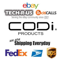 Codi A01036 Universal Travel Compact AC Power Adapter 110V AC 220 V AC Black