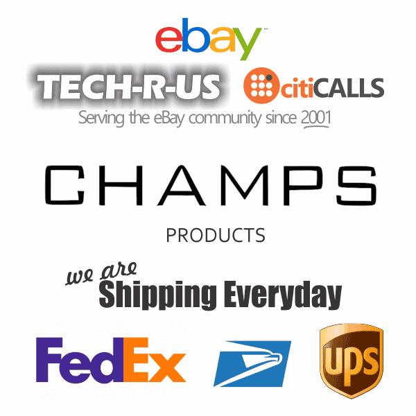 CHAMPS S1033-NAVY Vintage III 3-Pc Hardside Luggage Set TSA Lock 360-Spin Navy