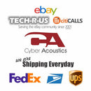Cyber Acoustics AC-4014 Stereo USB-C Over the Head Headset w Boom Mic 6Ft Cord