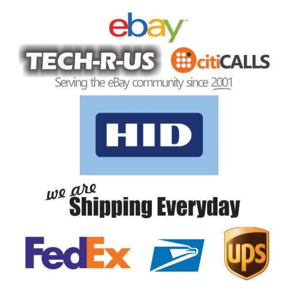 HID 40NKS-02-01EAVP Signo 40, Black/Silver, Pigtail, CRD PFL Smart, MA