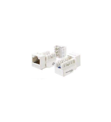 Wavenet WAV-5EKSJWH-25PK CAT5e Keystone Jack White 25-Pack Network RJ45 90-Deg