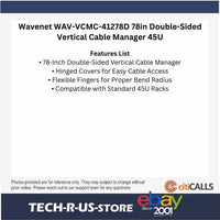 Wavenet WAV-VCMC-41278D 78in Double-Sided Vertical Cable Manager 45U