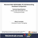 Wavenet WAV-6E04UMBL-PC-05 CAT6E PATCH CORD BOOTED 5' BLUE Cable