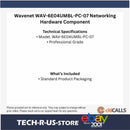 Wavenet WAV-6E04UMBL-PC-07 7FT CAT6E PATCH CORD BOOTED Network Cable Blue