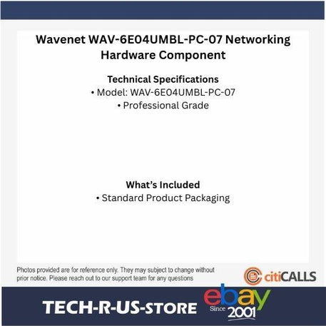 Wavenet WAV-6E04UMBL-PC-07 7FT CAT6E PATCH CORD BOOTED Network Cable Blue