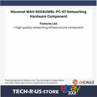 Wavenet WAV-6E04UMBL-PC-07 7FT CAT6E PATCH CORD BOOTED Network Cable Blue