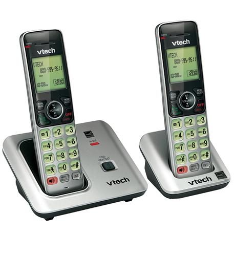 VTech VT-CS6619-2 DECT 6.0 2-Handset Cordless Portable Phone System Caller ID