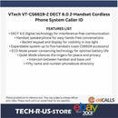 VTech VT-CS6619-2 DECT 6.0 2-Handset Cordless Portable Phone System Caller ID