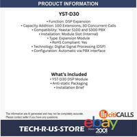 Yeastar YST-D30 DSP Expansion Module for S100 and S300 S-Series VoIP PBX Systems