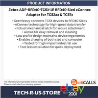 Zebra ADP-RFD40-TC5X-1E RFD40 Sled eConnex Adaptor for TC52ax and TC57 Rugged