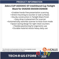 Zebra CUP-AS004XC-07 IntelliStand Cup Twilight Black for DS4208 DS4308 DS4608