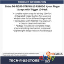 Zebra SG-NGRS-STRPNY-10 RS6000 Nylon Finger Straps with Trigger 10-Pack Ring