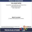 Yealink HNDST-MP52 HNDST-MP52 Replacement Wired Handset for MP52 Teams Phone