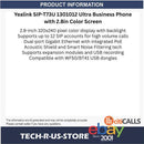 Yealink SIP-T73U 1301012 12-SIP Lines Ultra Business Phone 2.8in Color Screen