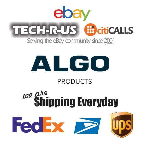 Algo 8402 IP Digital Clock - Dual Sided, Easy to read white 2.2” LED digits