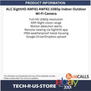 ALC AWF61 SightHD 1080 720 Indoor Outdoor Wi-Fi Camera LED IR Sensor Video Audio