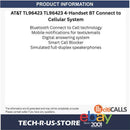 AT&T TL96423 TL96423 4-Handset DECT BT Connect to Cellular System PTT CID HD ECO
