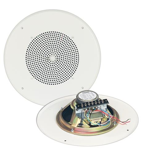 Bogen S86T725 S86T725PG8U Ceiling Speaker 8-Inch Bright White 70V 4W Transformer