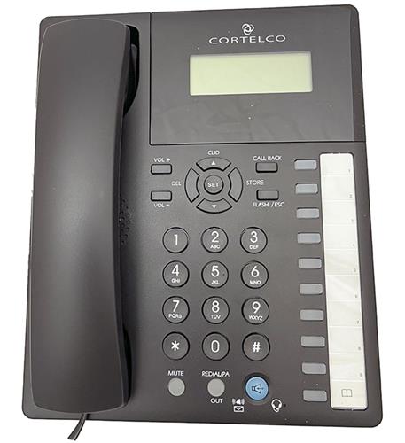 Cortelco 878300TP227S 8783 Line Powered Desk LCD SpeakerPhone Black
