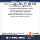 Muddy MUD-PSCHR Padded Swivel Chair 360 Swivel 300lb Capacity Blind Chair
