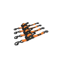 Muddy MUD-RRS10-4PK Retractable Ratchet Straps 4PK 1in x 10ft Retractable 1322lb
