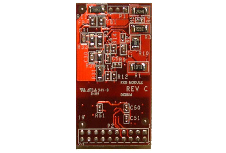 Digium TDM-FXO X100 Single Channel FXO Trunk Module, Geniune - Brand New