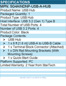 StarTech 5G4AINDNP-USB-A-HUB 4-Port Industrial USB 3.0 5Gbps Hub, Rugged