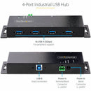 StarTech 5G4AINDNP-USB-A-HUB 4-Port Industrial USB 3.0 5Gbps Hub, Rugged