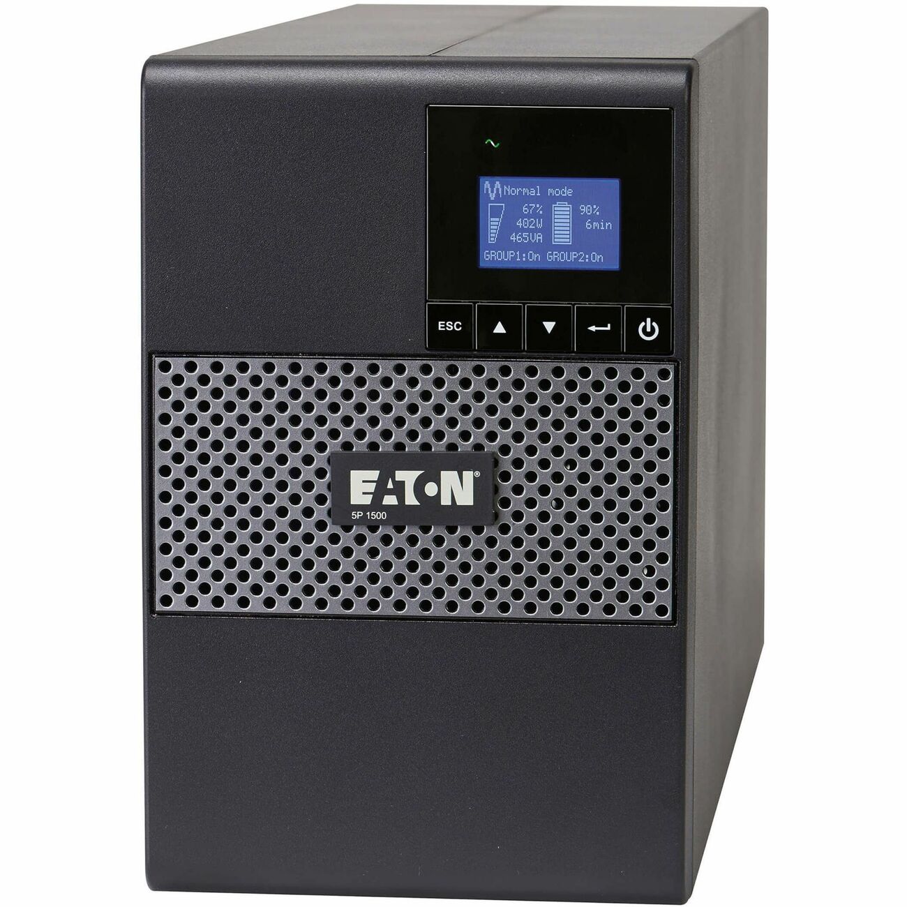 Eaton 5P1500 5P 1440VA 1100W 120V Line-Interactive UPS, 5-15P, 8x 5-15R Outlets,