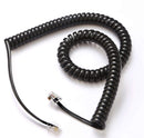 CHN 12' Curly Spiral Coil Gray Black Cord for VoIP Phone Handset