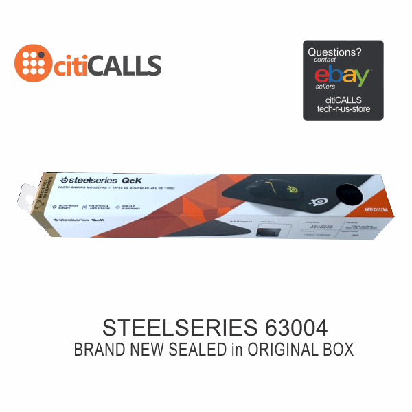 Steelseries 63004 QcK Medium Cloth Black Mouse Pad 12.6"x11.22" 320x270x2mm
