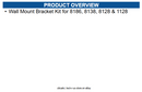 Algo 64-00110 Wall Mount Bracket Kit for 8186, 8138, 8128 & 1128