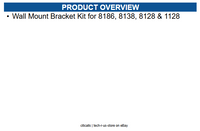 Algo 64-00110 Wall Mount Bracket Kit for 8186, 8138, 8128 & 1128