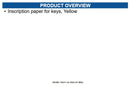 Cherry 6432922 Incription PAPER FOR KEYS Yellow