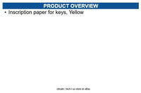 Cherry 6432922 Incription PAPER FOR KEYS Yellow
