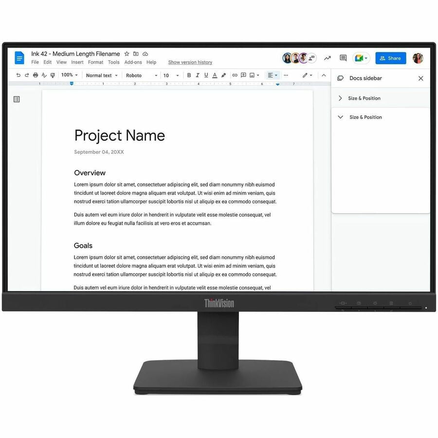 Lenovo 64CBKAT6US ThinkVision S22-4e 22" Class Full HD LED Monitor - 16:9