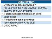 Dynacom 66NECBLOCK 66DS2-7 - 66 Block for DSX and SL